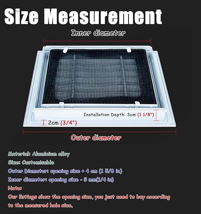 Louvered Vent/Access Panel, Decorative Removable Grille Filters Covers with Mesh Cover, Wall and Ceiling Inspection Service Door Loft Hatch(30x75cm/11.8x29.5in)