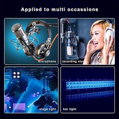 AuxLink XLR Cables, Microphone Cable 6ft 10 Pack, XLR Male to Female