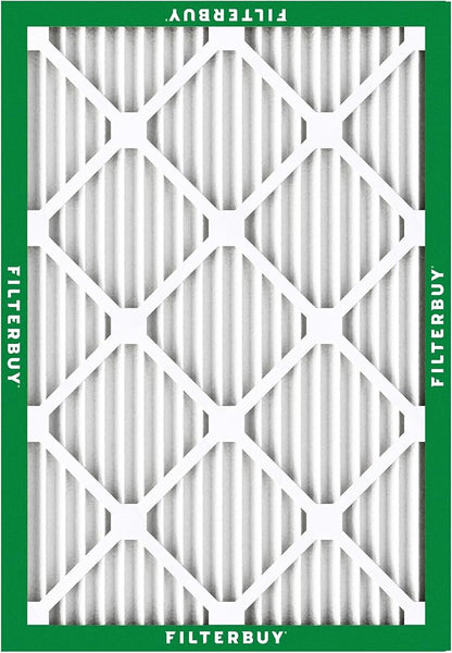 Filterbuy 8x14x1 Air Filter MERV 8 Essential Dust & Allergy Defense (5-Pack), Electrostatic Pleated HVAC AC Furnace Filters Replacement, Made in USA (Actual Size: 7.50 x 13.50 x 0.75)