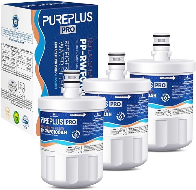 PUREPLUS PRO NSF/ANSI 53&42 Certified Refrigerator Water Filter Replacement