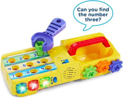VTech Learning Drill and Toolbox for Toddlers, Includes Electronic Fix-it Tray and Working Drill, Ages 3+