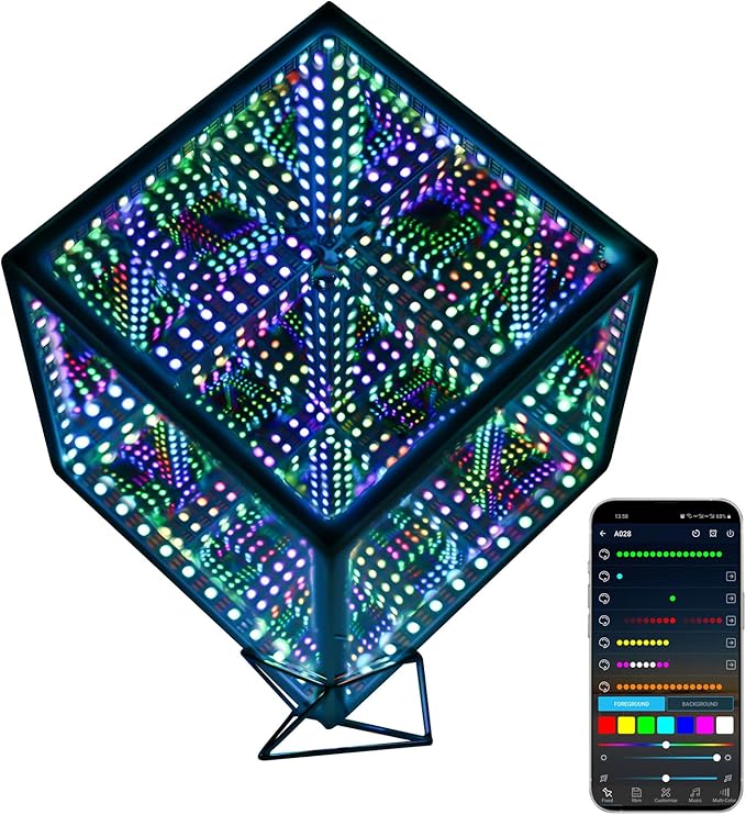 Heepulor Infinity Hyper Cube LED Light LED Controller