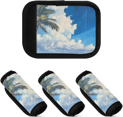 Blue Coastline 4 Pack Luggage Handle Wraps Covers for Suitcase Identifiers Bag Tags Travel Accessories