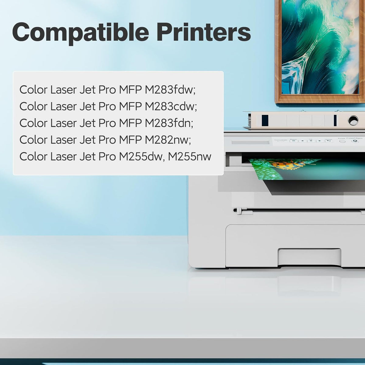 206X Toner cartridges Black for Color Laser Jet Pro MFP M283fdw M283cdw M255dw M255nw M283fdn M282nw
