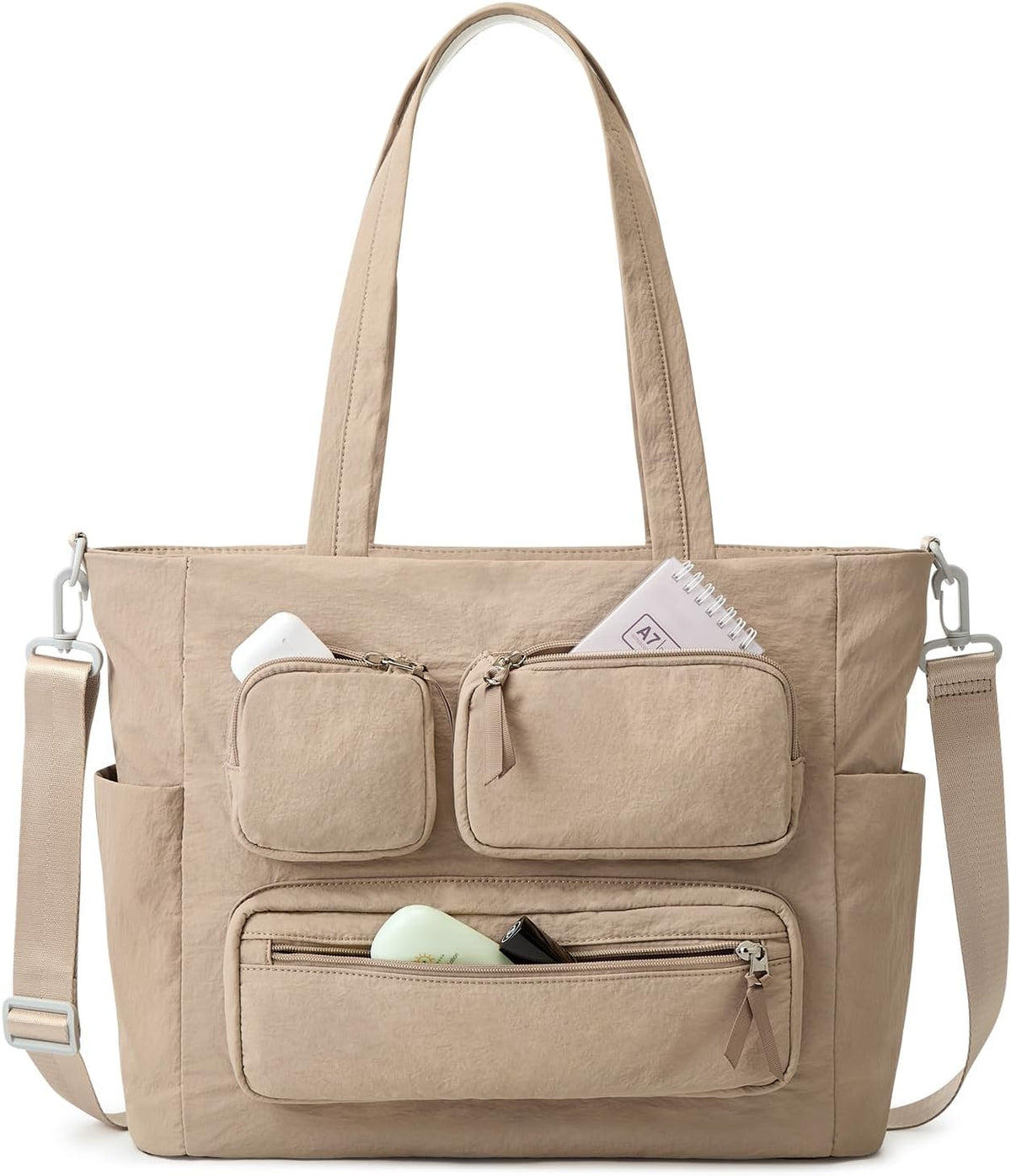 G4Free Tote Bag for Women, Lightweight Work Bag with 15" Laptop Pocket for Teacher Nurse Casual Shoulder Bag for Travel Daily