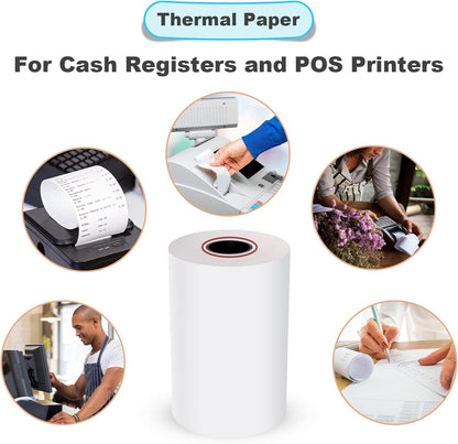 MFLABEL 50 Rolls 2 1/4" x 165' Thermal Paper Cash Register POS Receipt Paper