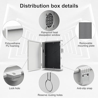 Namunanee Outdoor Electrical Junction Box, ABS Water Resistant Enclosure