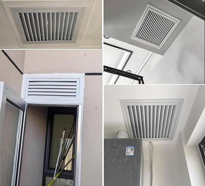 Louvered Vent/Access Panel, Decorative Removable Grille Filters Covers with Mesh Cover, Wall and Ceiling Inspection Service Door Loft Hatch(41x61cm/16x24in)