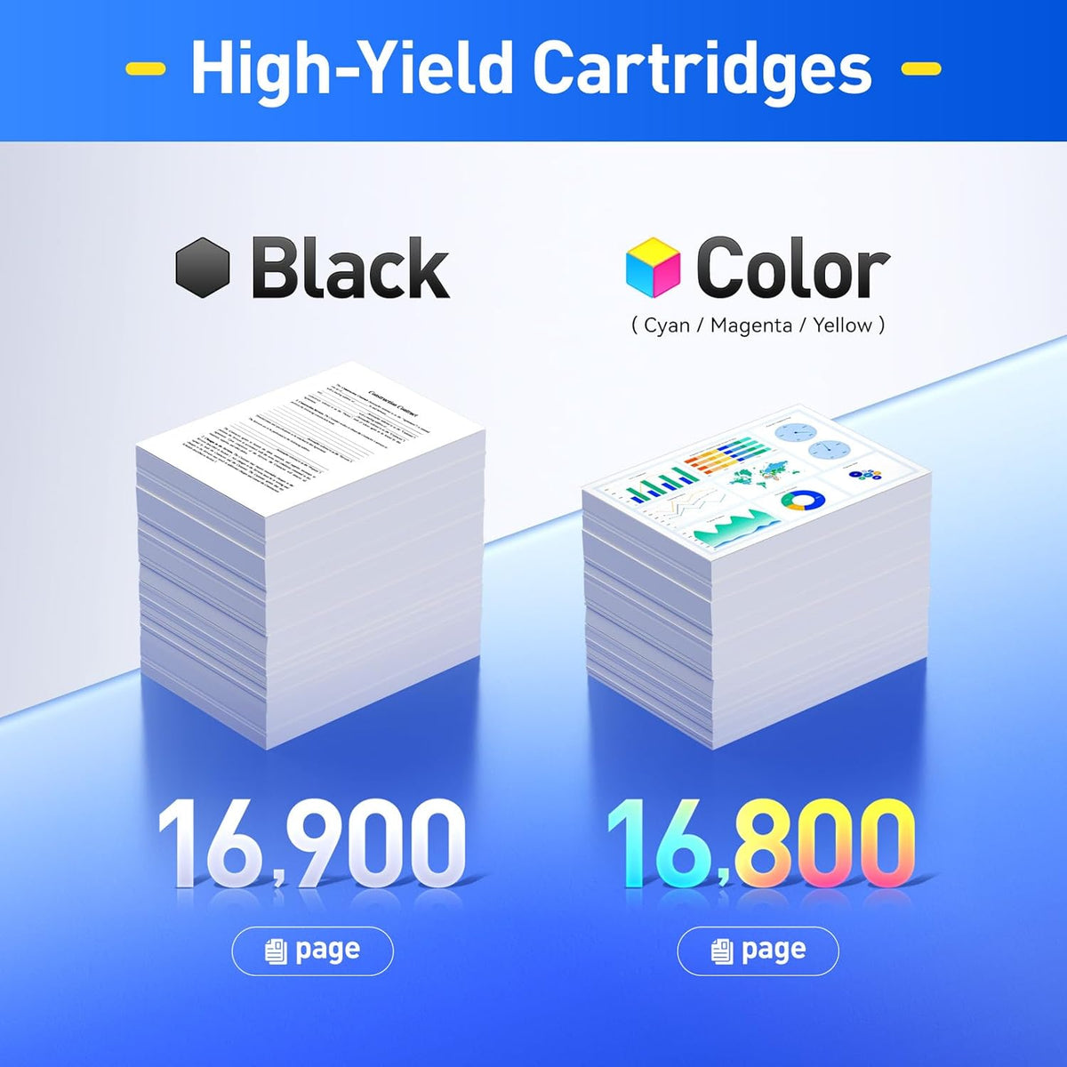 C600 C605 Toner Cartridges 4-Pack Compatible Replacement for VersaLink C600 C605 Color Multifunction Printer Copier Scanner 106R03919 106R03916 106R03917 106R03918 High-Yield Black Cyan Yellow Magenta