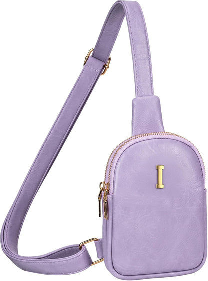 Personalized Birthday Gift for Teen Girls, Sling Purse with Initial Letter, Lightweight Small Crossbody Bags, Tween Girls Trendy Stuff, Waterproof Cell Phone Purse with Adjustable Strap