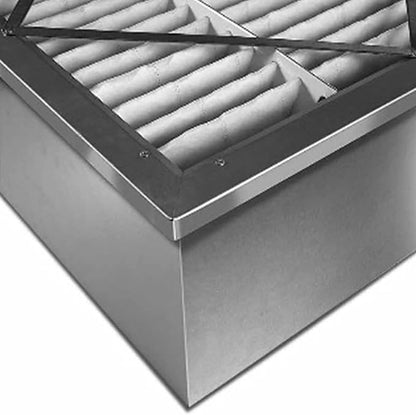 RIGID-PACK 20x20x12 Rigid Box Air Filter – MERV 13/85% ASHRAE HVAC Filter – Radial V-Pleat, Metal Frame, Single Header – High-Efficiency Replacement for Commercial & Industrial Systems