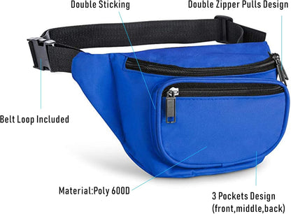 Fanny Pack, BuyAgain Quick Release Buckle Travel Sport Waist Fanny Pack Bag For Men Or Women