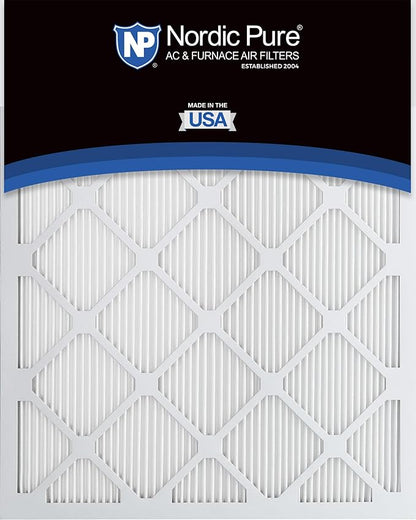 Nordic Pure 12x12x1 (Actual Size: 11 3/4 x 11 3/4 x 3/4) Tru Mini Pleat MERV 11 AC Furnace Air Filters – 2.5X More Media for Extended Durability & Superior Filtration - 4 Pack