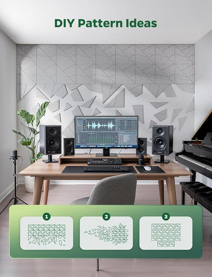Topnaca 18 Pack Acoustic Panels Sound Absorbing