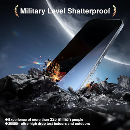 SMARTDEVIL 2+2Pack Privacy Screen Protector for iPhone 14 Pro with Camera Lens Protector,Shatterproof Tempered Glass [True 28°Anti Spy] [9H Hardness] [Automatic Dust-Elimination Install][Bubble Free]