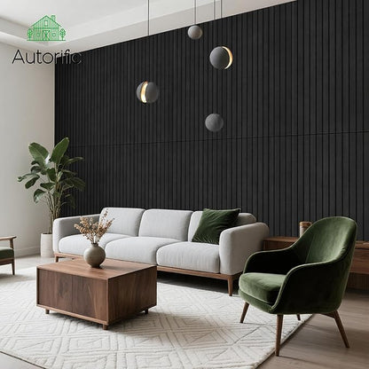AUTORIFIC Wood Veneer Sound Panels, 10 Pack 47.2”x23.6” Wall Panels, Decorative