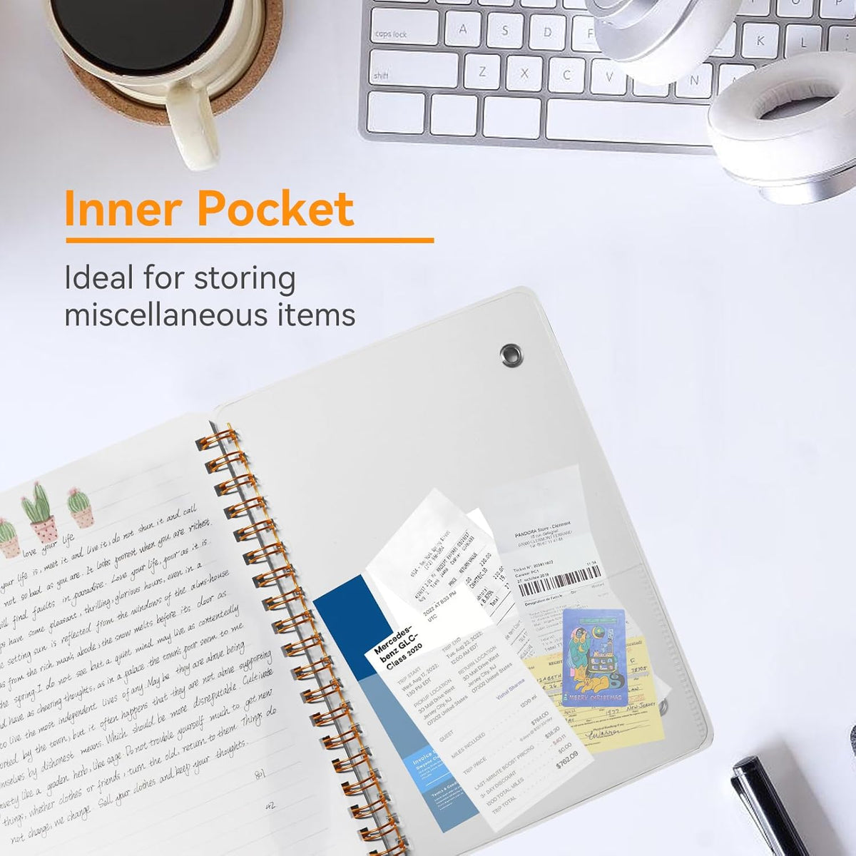 4 PCS Small Spiral Notebook 5x7, Spiral Journal Notebook, Notebooks for Work, Note Taking, School, Small Notebooks 5x7 with Strap, Cute Notebooks for Women 50 Sheets