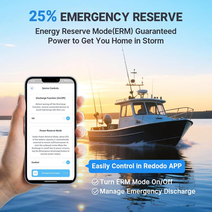 Redodo 12V 140Ah Dual Purpose Lithium Marine Battery, 1000CCA Group 31 Bluetooth Starting Battery with Self Heating, 4 Pack
