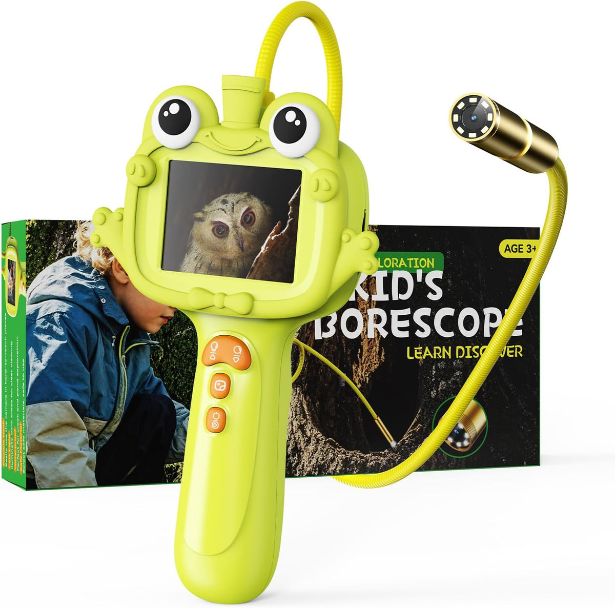 Borescope Camera Toy with Light for Kids STEM Science Educational Toy