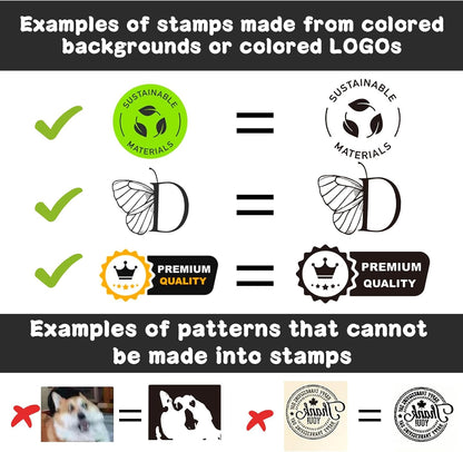 Custom Logo Embosser | Personalized Book Embosser | Self Ink Rubber Stamp from The Library of | Customizable Stamp (Upload Logo 7)