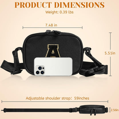 Cross Body Fanny Pack for Women, Fashion Waist Packs, Crossbody Bags, Belt Bag with Adjustable Strap (Black N)
