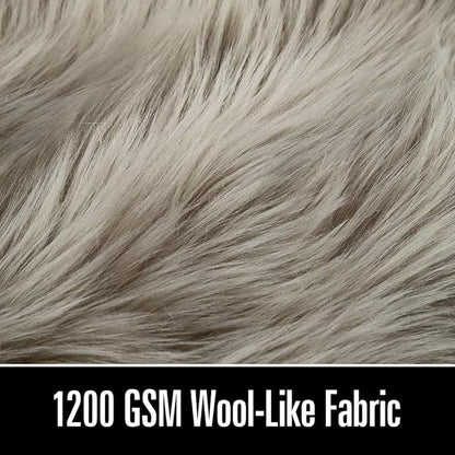 LOCHAS Soft Fluffy Faux Fur Rugs for Bedroom Bedside Rug 2x3 Feet, Washable, Furry Sheepskin Area Rug for Living Room Girls Room, Luxury Shag Carpet Home Decor, Beige