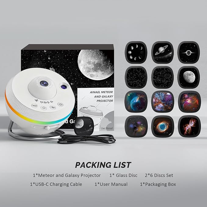 Ainael Galaxy Projector, Star Projectors Home Planetarium Space Ceiling Starry