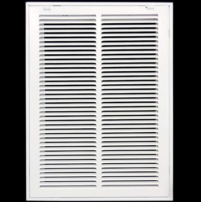 HVAC Premium 14 x 18 Duct Opening Steel Return Air Filter Grille, for 1-inch Filter, Removable Door, Flat Stamped HVAC Vent Cover Grille, Outer Dimensions 16.5 x 20.5
