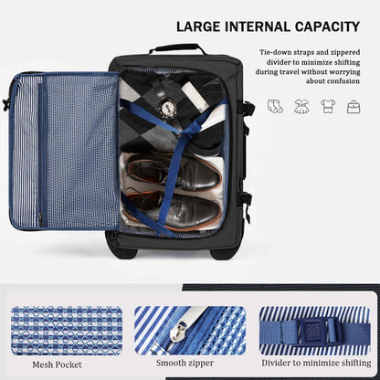 30'' Expandable Rolling Duffle Bag with Wheels,Expandable For Up to 15% More Space,Rolling Duffle Bag w/Handle,Carry on Luggage Travel Duffle Bags for Man Women#Black