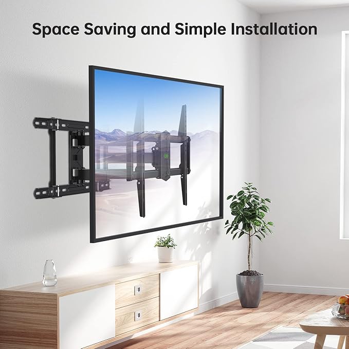 USX Mount Full Motion TV Wall Mount 42"-84" TVS, Fits 16" 18" or 24" Studs