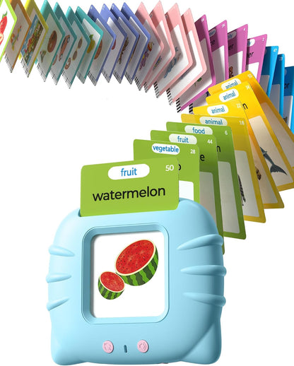 Airbition Montessori Talking Flash Cards for 1-5 Year Olds, 224 Words, Pocket Speech Therapy Tools