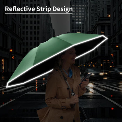 Seniny Windproof Travel Umbrella, Automatic Umbrellas for Rain, Portable & Compact Umbrellas for Backpack, Strong UV for Protection, Folding Small Sun Umbrella for Car, Walking