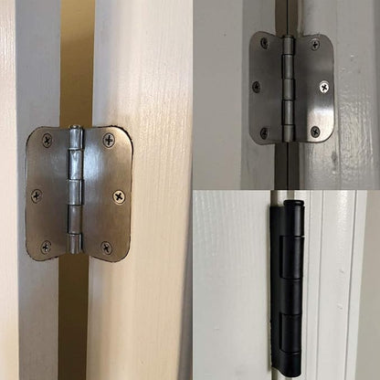 42 Pack Matte Black Door Hinges 3.5 Inch 5/8" Radius, Interior 3 1/2" Bi-fold