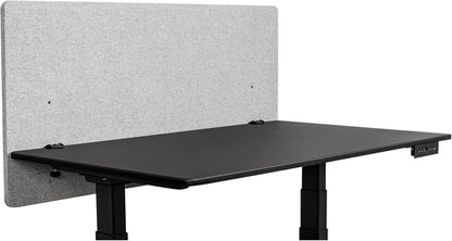 Stand Up Desk Store ReFocus Clamp-on Acoustic Desk Divider Privacy Panel That Reduces Noise and Visual Distractions (Cool Gray, 47.25" X 23.6")