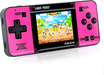 Handheld Game Console for Kids: 220 Retro Video Games, 3" LCD, Rechargeable Battery