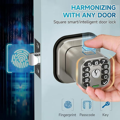 Richelock Fingerprint Door knob, Smart Biometric Door Lock