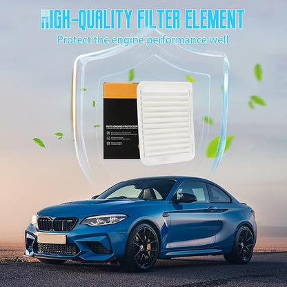 Engine Air Filter Compatible with Toyota Corolla 2009-2019, Matrix 2009-2014, Yaris 2006-2020, Pontiac Vibe 2009-2010, Scion iM 2016, and xD 2008-2014