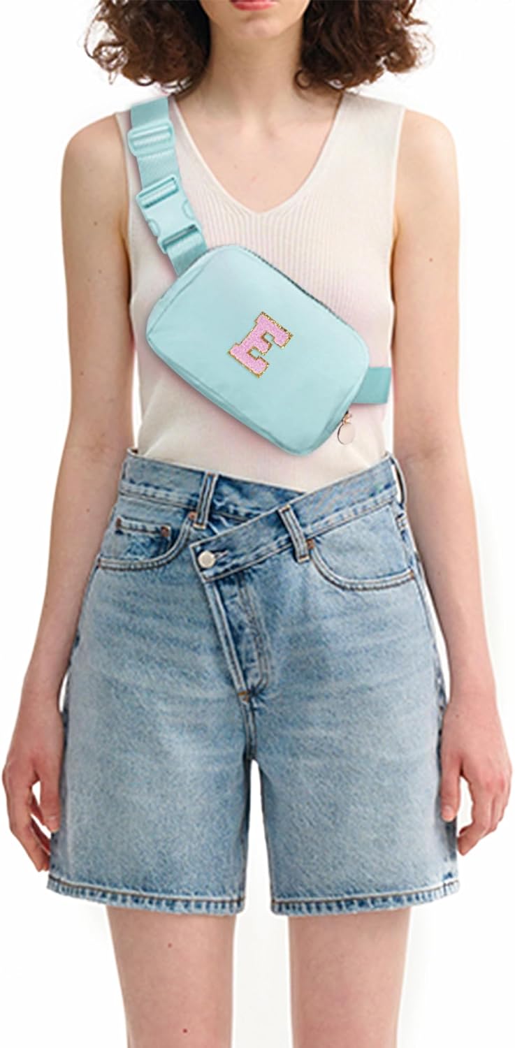Gifts for Girlfriend,Girlfriend Birthday Gifts - Fanny Pack Crossbody Bag Belt Bag Cute Trendy Stuff | Blue,E