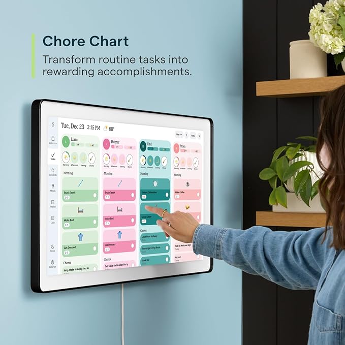 Skylight Calendar Max: 27-Inch Smart Digital Calendar & Chore Chart, Family