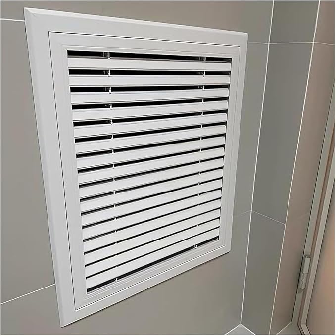 Drywall Access Panel with Filter, Aluminum Air Vent Cover, Removable Shutter, Multiple Sizes (400x400 mm / 15.8"x15.8"), Perfect for Easy Airflow and Maintenance