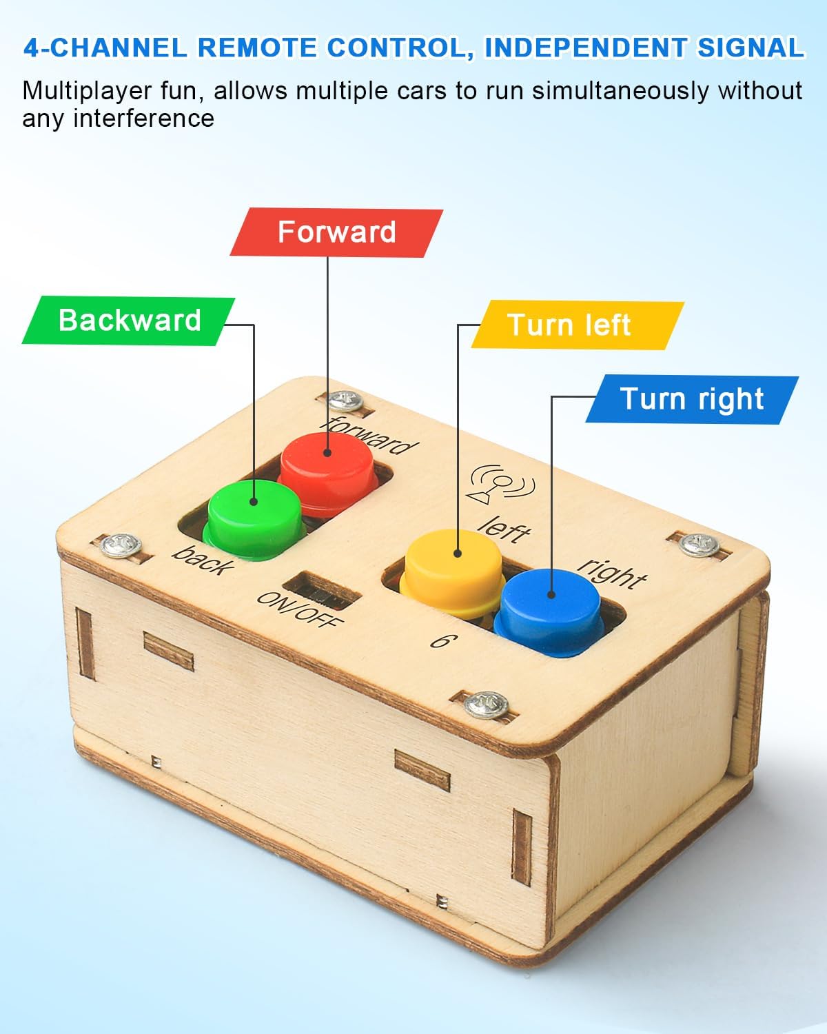 Poraxy STEM Kit for Kids, Remote Control Car with 160ft Range and Auto-Centering Steering