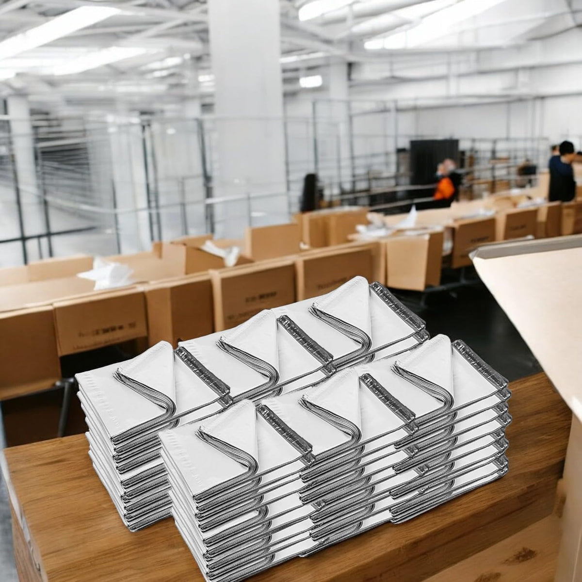 iMBAPrice 1000 - 7.5x10.5 Premium Matte Finish White Poly Mailers Envelopes Bags (iMBA-2PM-1000)