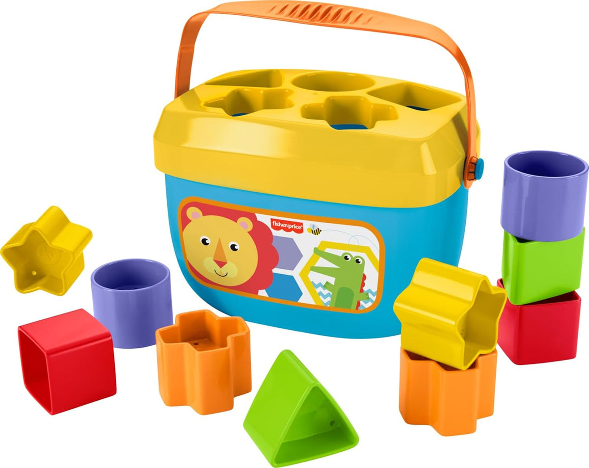 Fisher-Price baby blocks and rock-a-stack toy set for 6+ months developmental play
