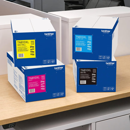 Brother Genuine High Yield Toner Cartridge, TN810XLM, Replacement Magenta Toner, Page Yield Up to 9,000 Pages