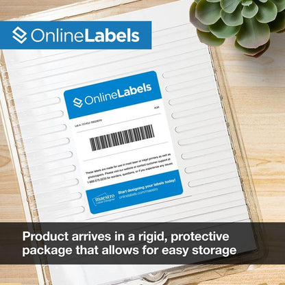 4 x 4 Square Label - Pack of 1,000 Labels, 250 Sheets - Inkjet/Laser Printer - Online Labels