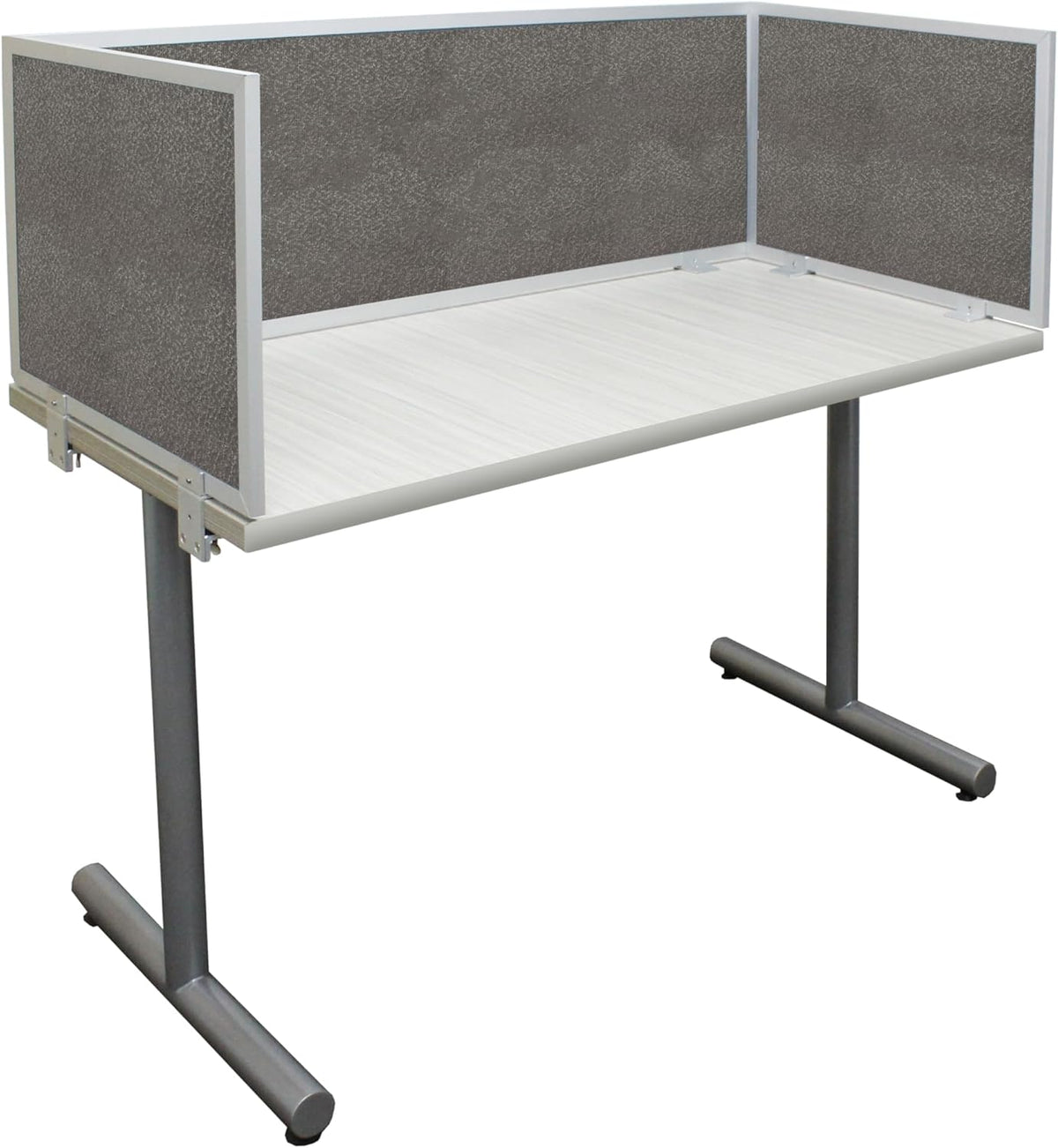 OBEX Acoustic Mounted Screen Privacy Panel Table Top Separator, Sound Blocking Desk Divider (Graphite, 18" X 42")