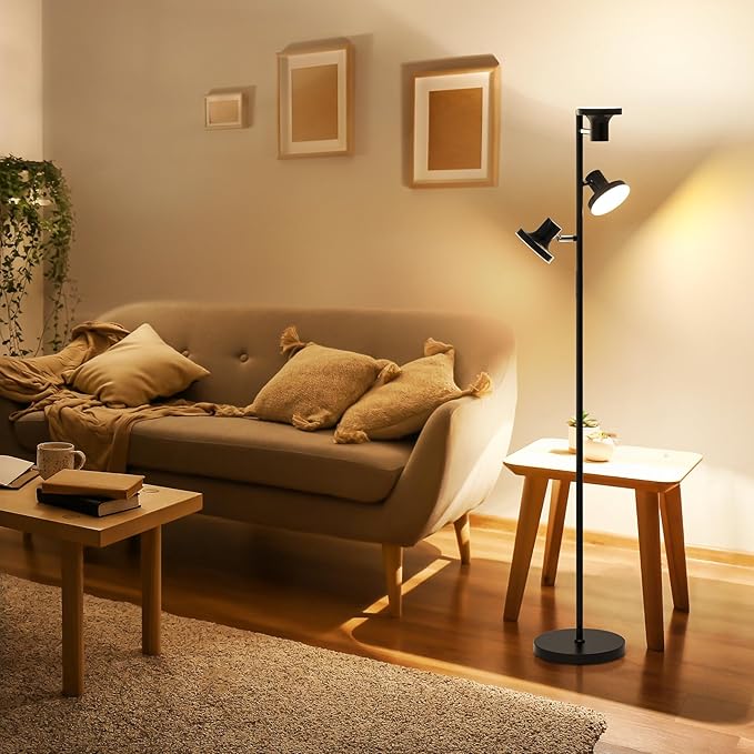 SIBRILLE 36W LED Tree Floor Lamp, Modern Dimmable Standing Lamp