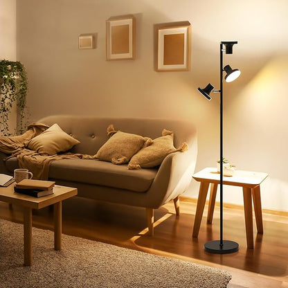 SIBRILLE 36W LED Tree Floor Lamp, Modern Dimmable Standing Lamp