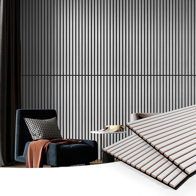 Art3d 2 Wood Slat Acoustic Panels