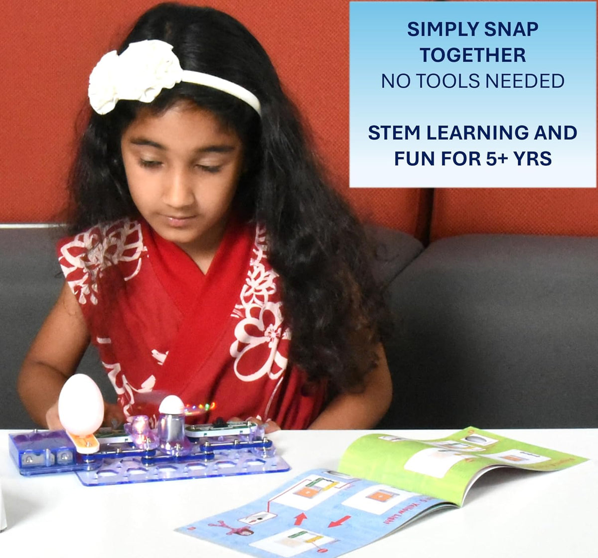 Snap Circuits Beginner: Hands-On STEM Kit for Ages 5-9 to Explore Electrical Engineering